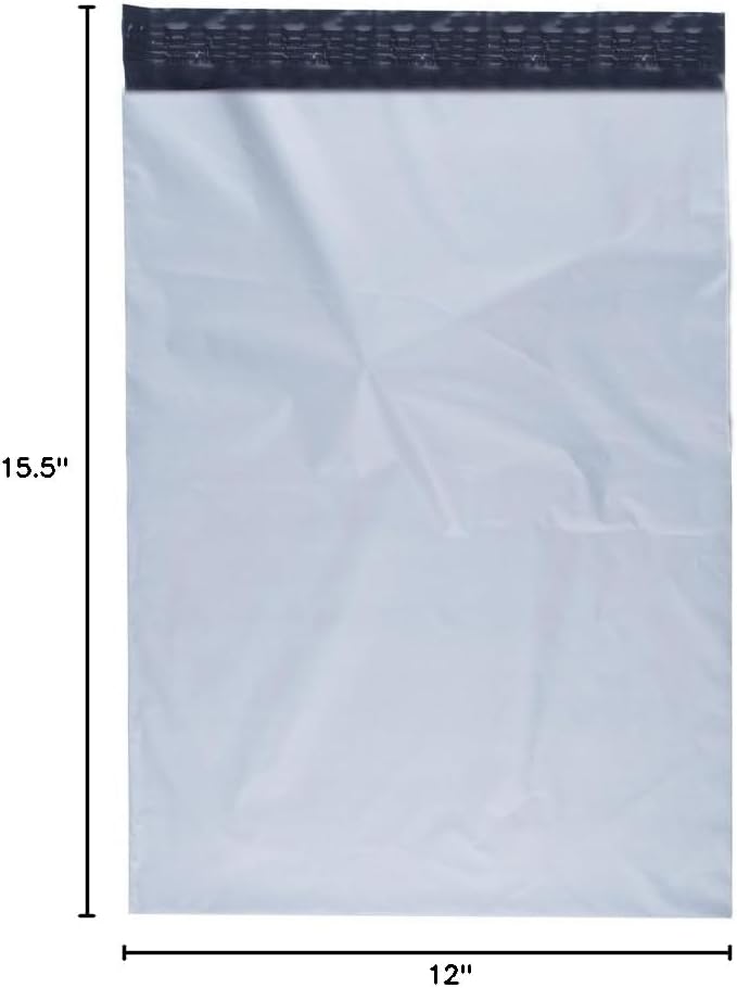 Poly Mailers Shipping Envelopes Bags, 12 x 15.5 - inches, 4000 Bags