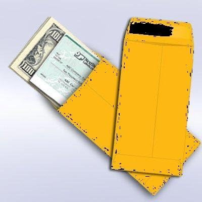 NextDay Labels #7 Coin Envelopes - 100-Pack Brown Kraft Gummed Money Envelopes for Cash, Coins, Jewelry, or Small Parts - Durable Brown Kraft for Home, Office, or Business Use - Made in USA