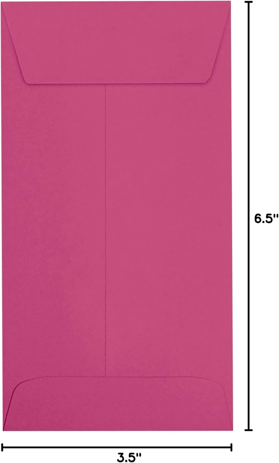 LUXPaper #7 Coin Envelopes | Peel & Press | 3 1/2" x 6 1/2" | Magenta Pink | 80lb. Text | 50 Qty