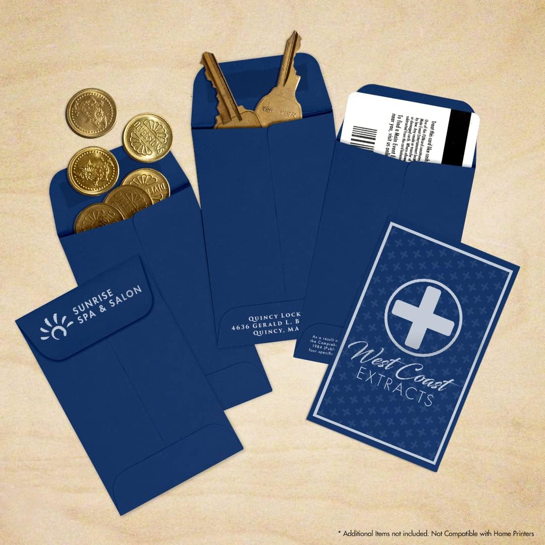 LUXPaper #1 Coin Envelopes | 2 1/4" x 3 1/2" | Navy Blue | 80lb. Text | 1,000 Qty