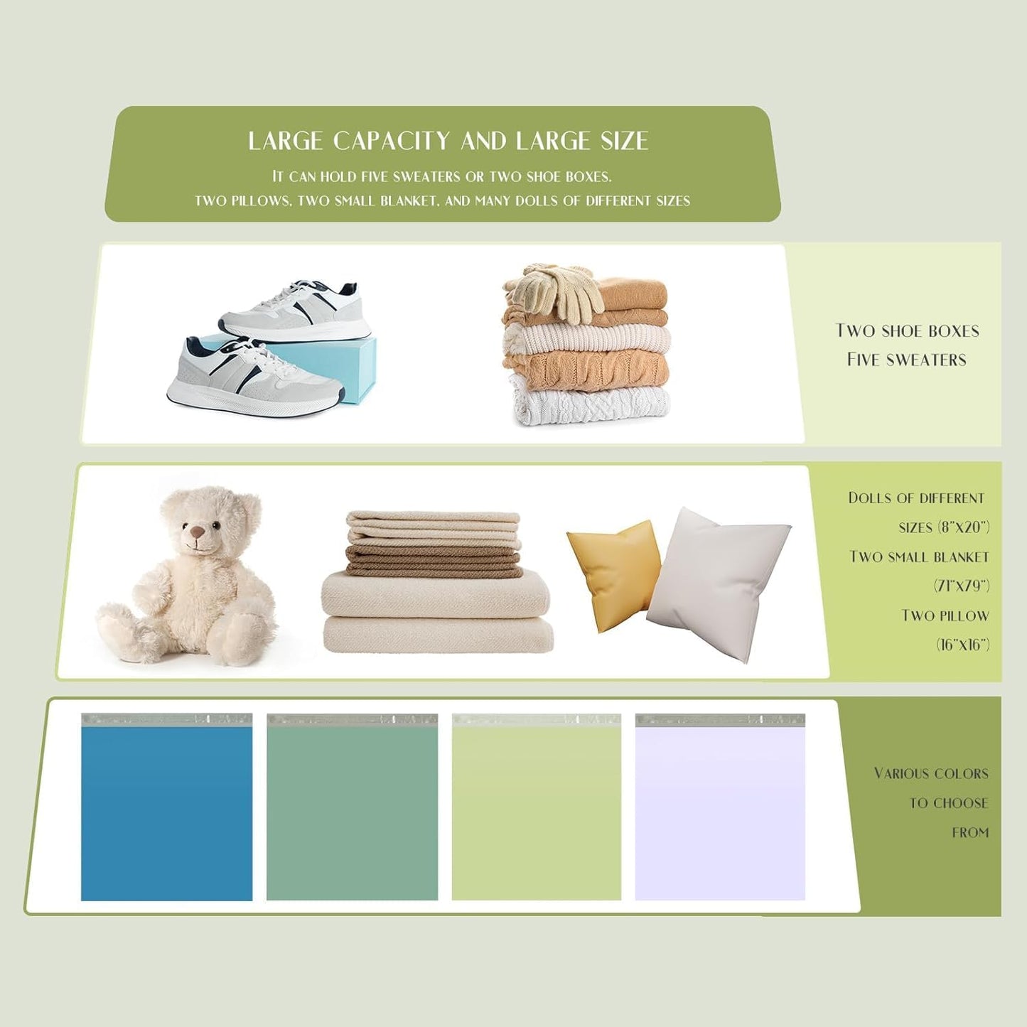 Metronic 300PC Poly Mailers 24x24 Large Shipping Bags for Clothing, Strong Adhensive Mailers Bags for Small Business, Shipping Envelopes, Tear-resistant Mailing Bags in Avocado Green