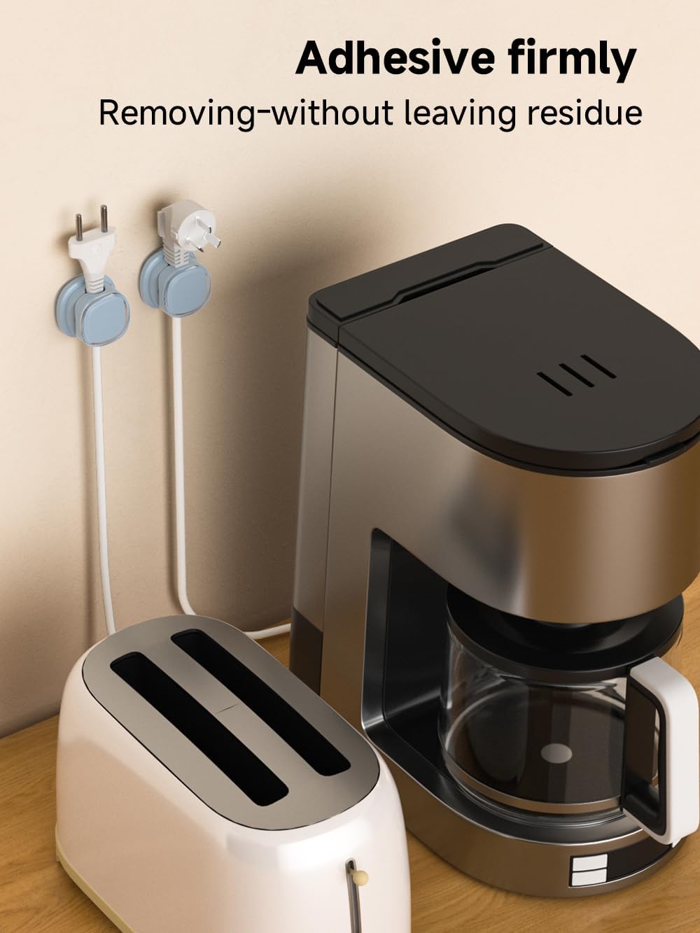 Magnetic Cable Clips, Adjustable Cord Holder Management, Adhesive Wire Keeper Organizer for Home Office Desk Phone PC Car Wall Desktop Nightstand Appliance (9-PCS Blue)