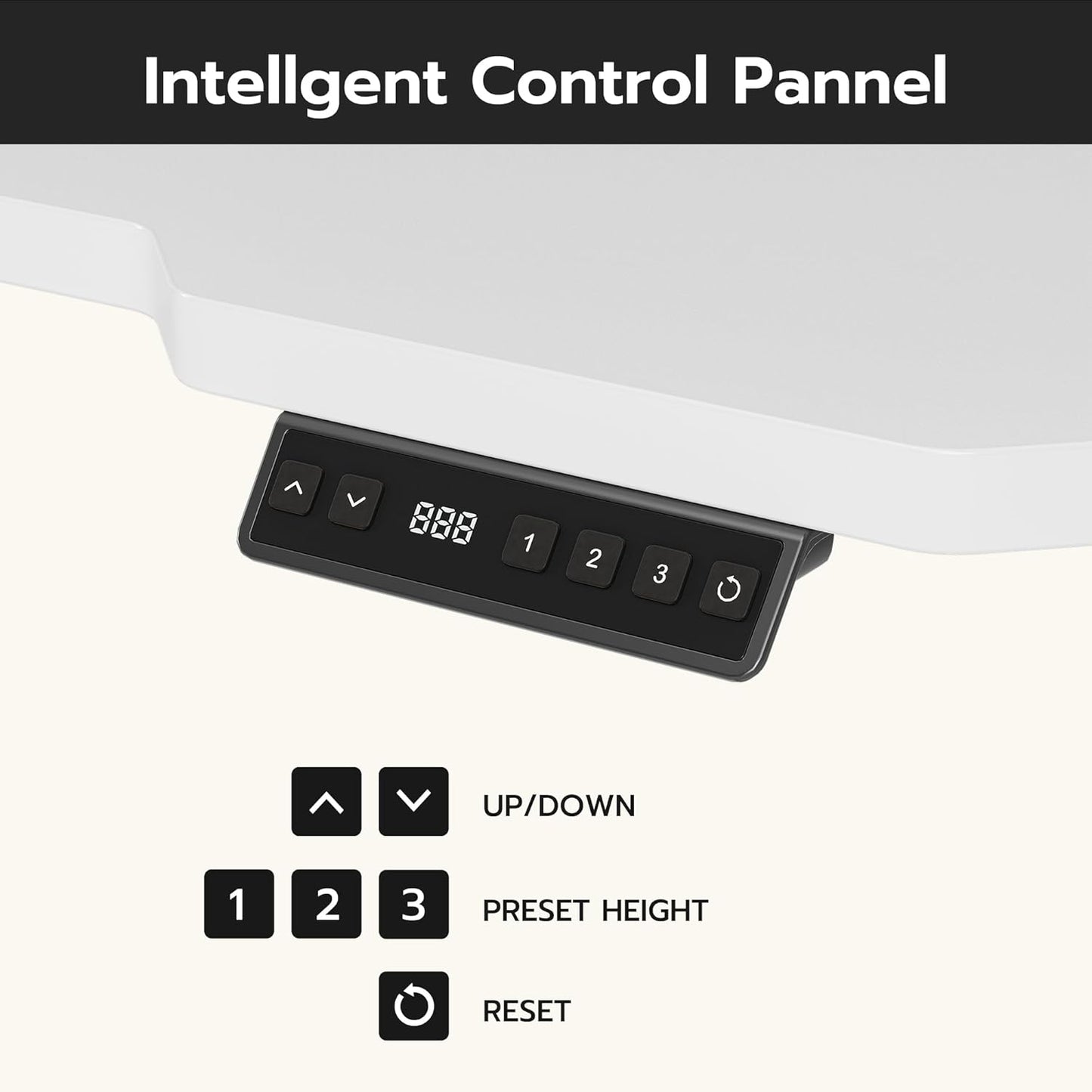 59 Inch L Shaped Standing Desk Adjustable Height, Electric Corner Standing Desk, Sit Stand Computer Table with Reversiable Splice Board,White