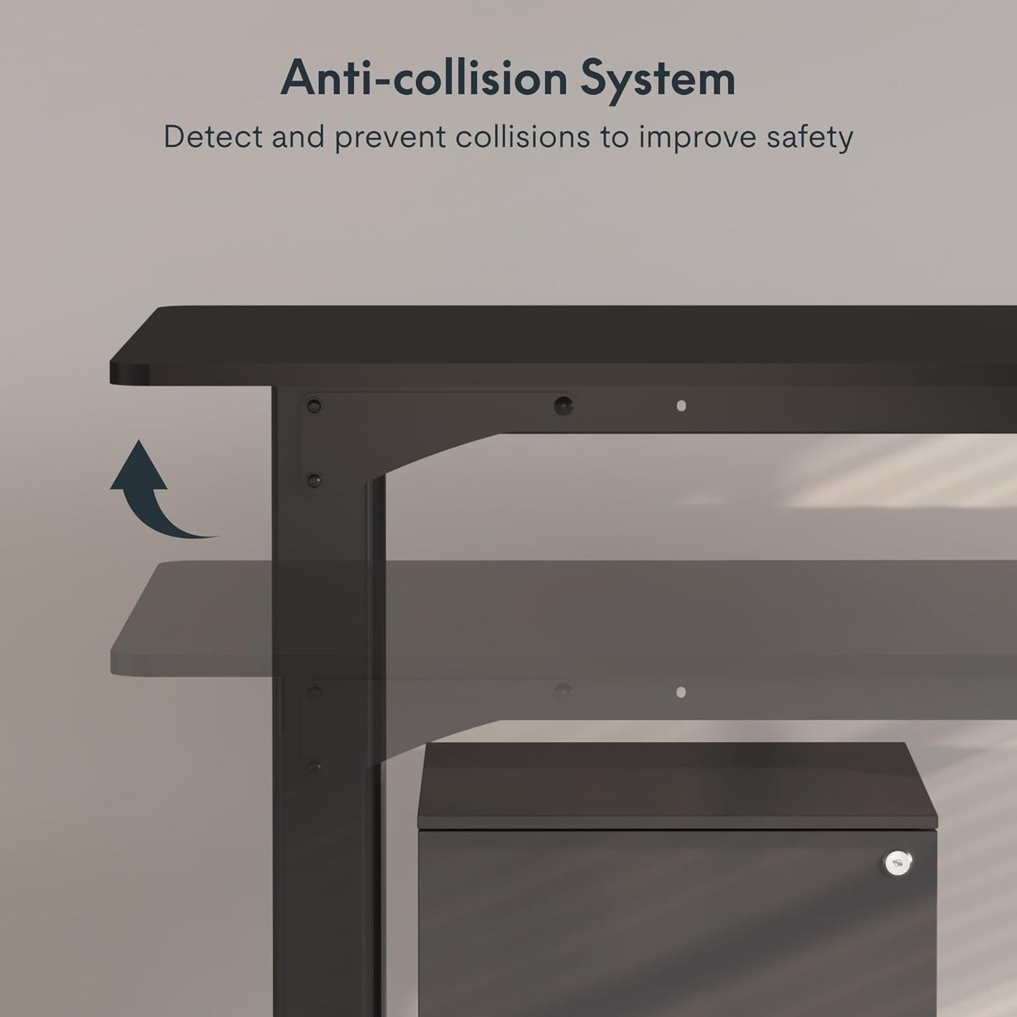 SANODESK 4-Leg Standing Desk, Electric Height Adjustable Desk with Memory Presets for Home Office, Stand up Desk Computer Workstation, 78x32 Inches Black