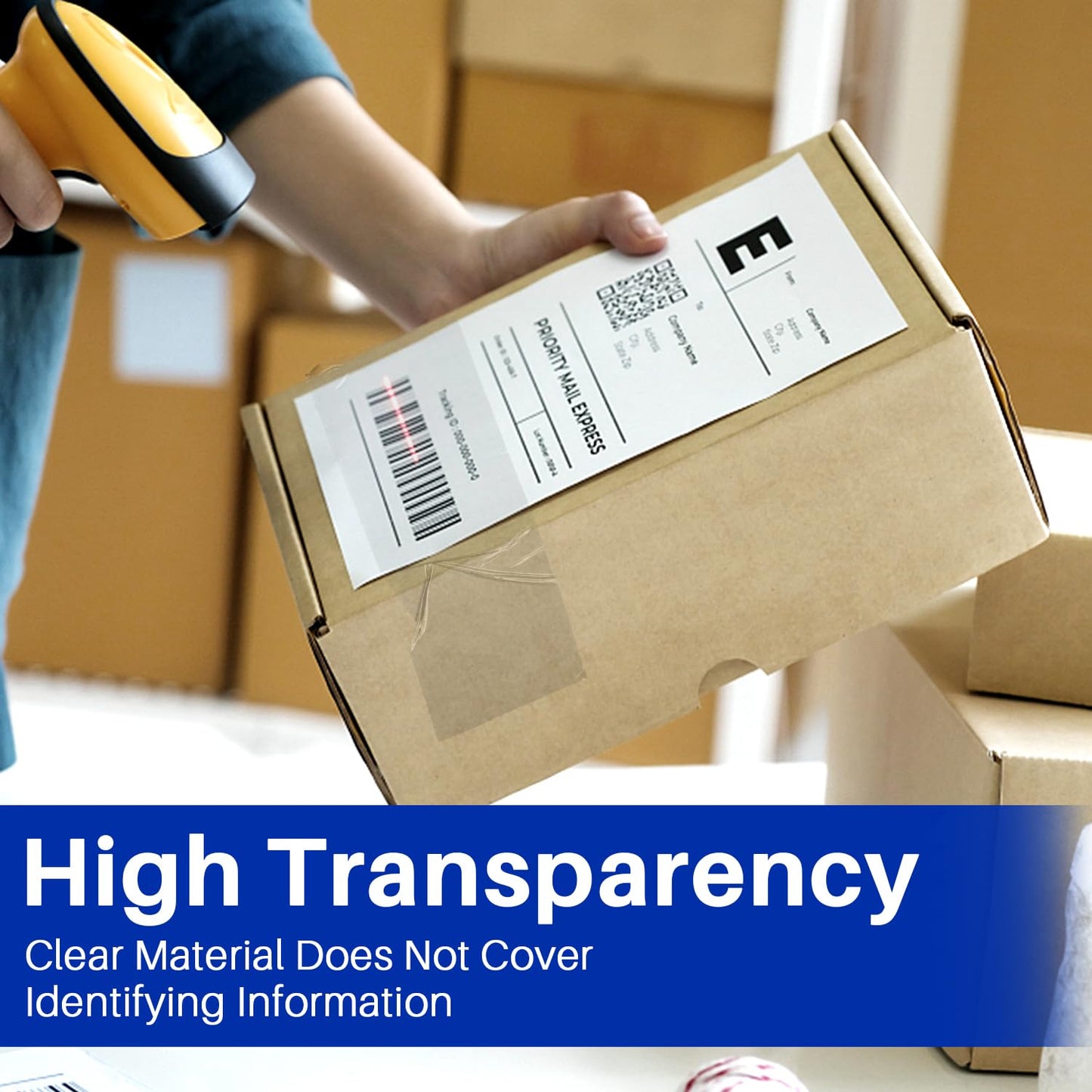 Clear Packing Tape, 24 Rolls Heavy Duty Packaging Tape with Dispensers for Packing Shipping Moving and Sealing, Thicker Packing Tape-2" x 65 Yards Per Roll, 1560 Total Yards