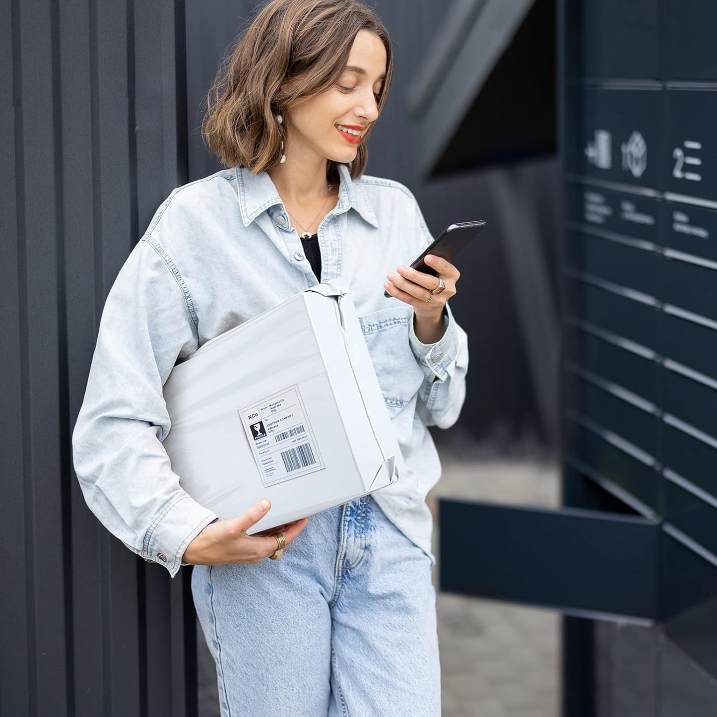 Metronic Poly Mailers 10x13 200 Pcs | Medium Size Shipping Bags for Clothing | Strong Adhensive Mailing Bags for Small Business, Shipping Envelopes, Tear-resistant Packing Bags White