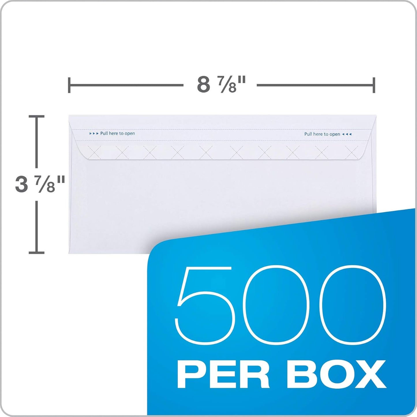Columbian #9 Security Envelopes, 500/Box, Double Window, 3-7/8" x 8-7/8", Release & Seal Self Seal, SimplySafe Tamper Evident, White (COLO183)