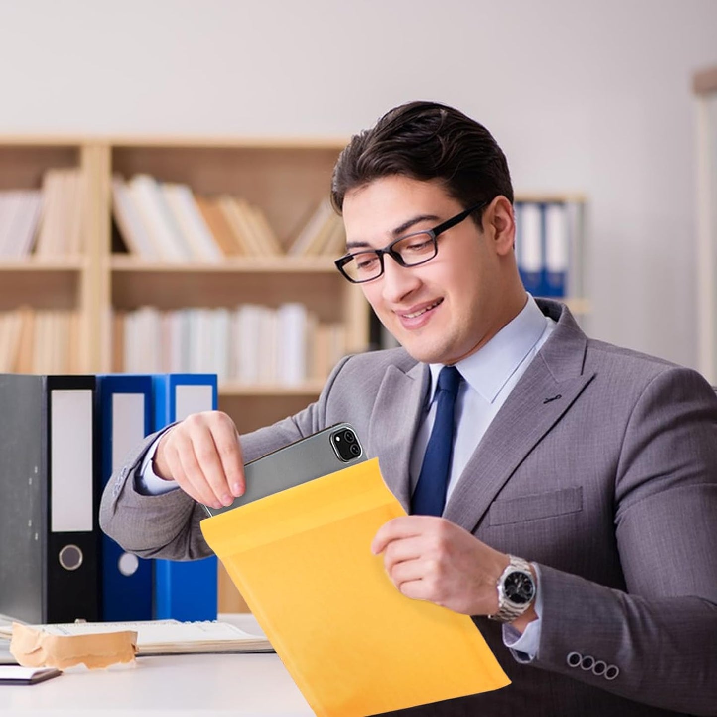 Kraft bubble mailers 6x9 Inch 200 Pack,Self-Sealing Paper Envelopes for Packaging,Strong Adhesion Envelope Mailers, Small Waterproof Cushioned Padded Shipping Bags Yellow #0