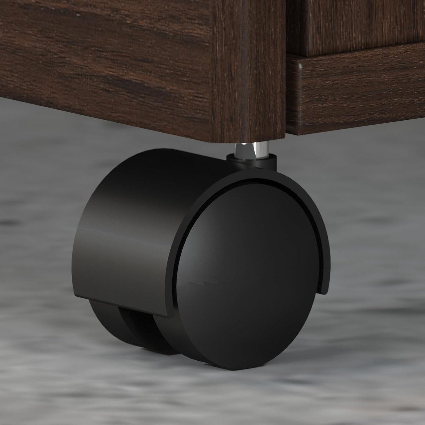 Bush Business Furniture Studio C 3 Drawer Mobile File Cabinet in Black Walnut