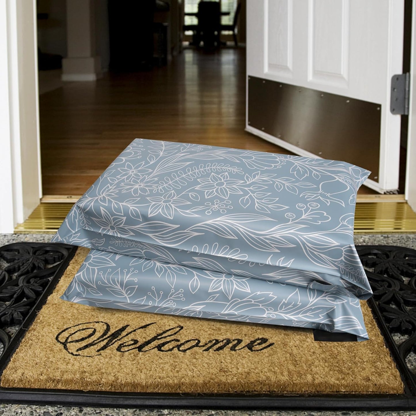 Poly Mailers 10x13 Inch 25 Pcs - Wheat Sheaf printed Shipping Bags, 2.4mil Thickness, Waterproof and Tear Resistant Mailing Envelopes, Self-Sealing Packaging Bags for Small Business