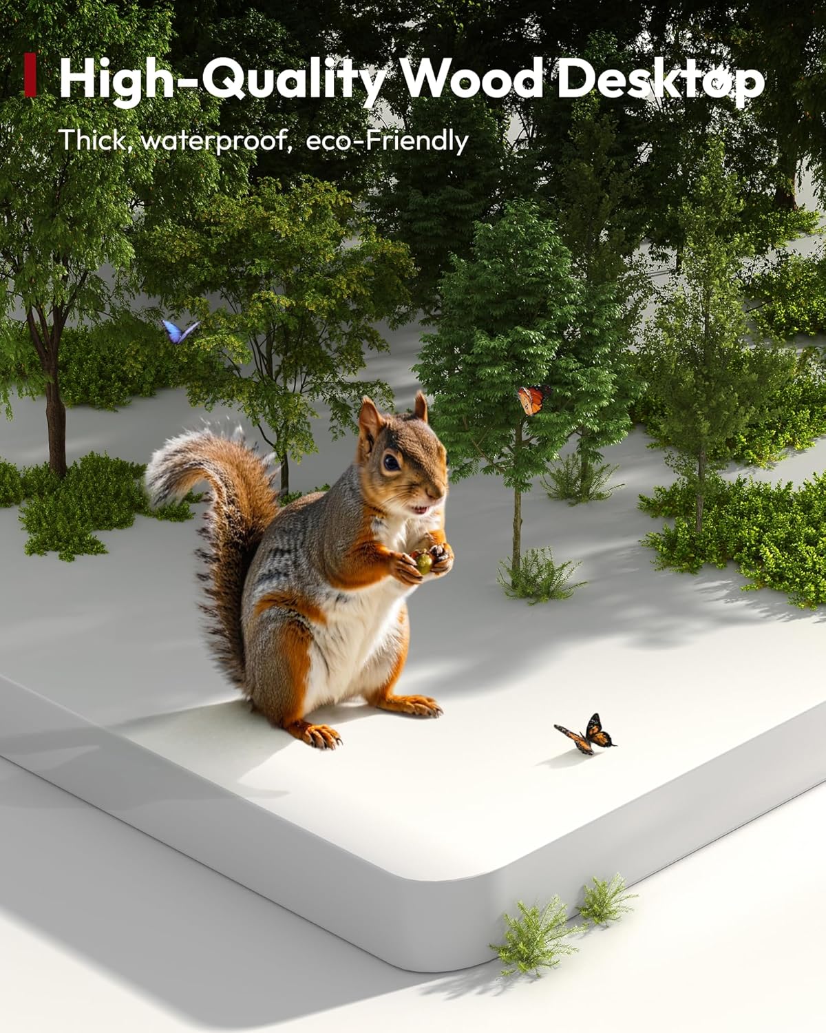 SANODESK Electric Standing Desk 71 x 32 Inches Height Adjustable Stand Up w/6-Button Controller Ergonomic Computer Desk with Splice Board for Home Office, White Frame + White Tabletop