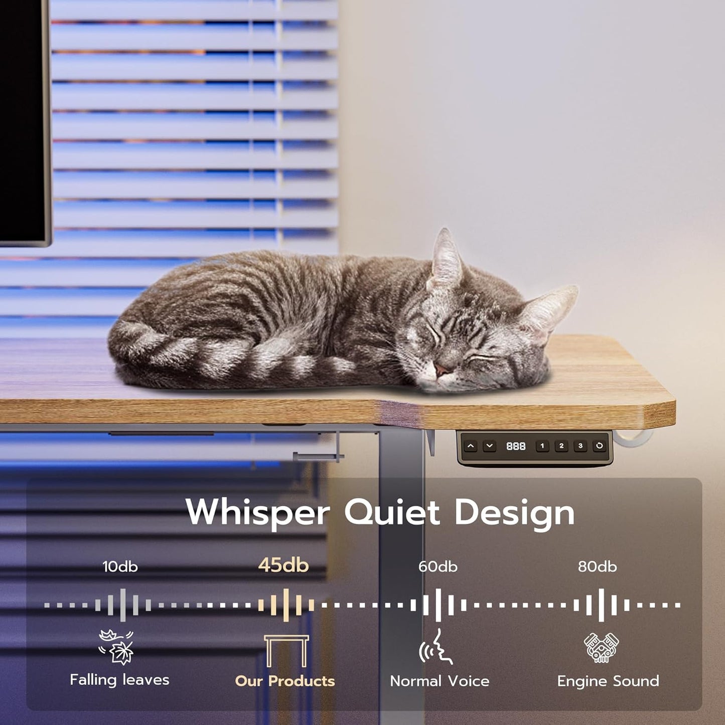 51" Reversiable L-Shaped Electric Standing Desk Adjustable Height Gaming Stand Up Corner Desk Sit Stand Home Office Computer Desk with Splice Board,Black Carbon Top