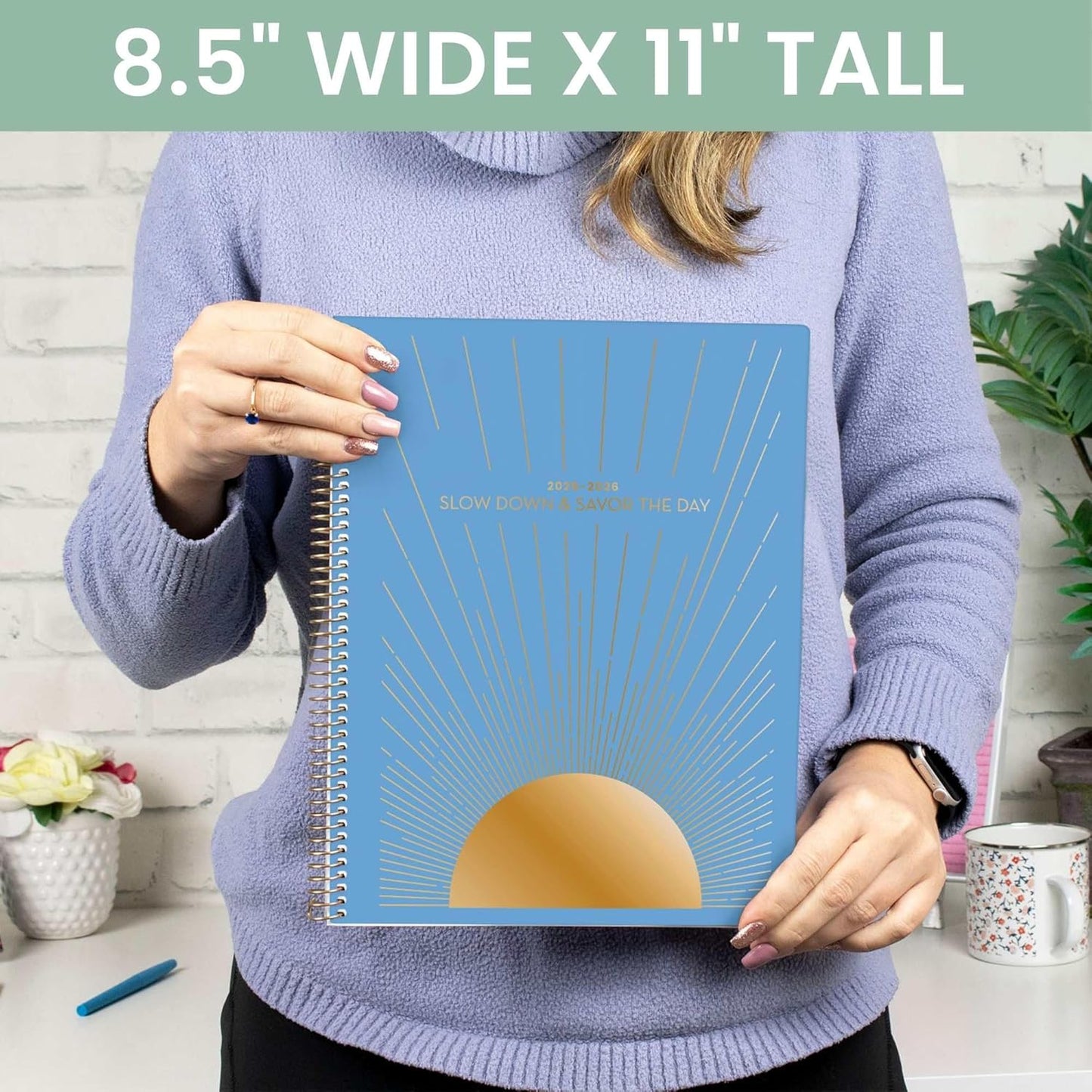 bloom daily planners 8.5" x 11" Academic Planner 2025-2026 (July 2025 - July 2026) - Weekly & Monthly Dated Agenda Organizer with Stickers & Tabs - Cleerely Stated