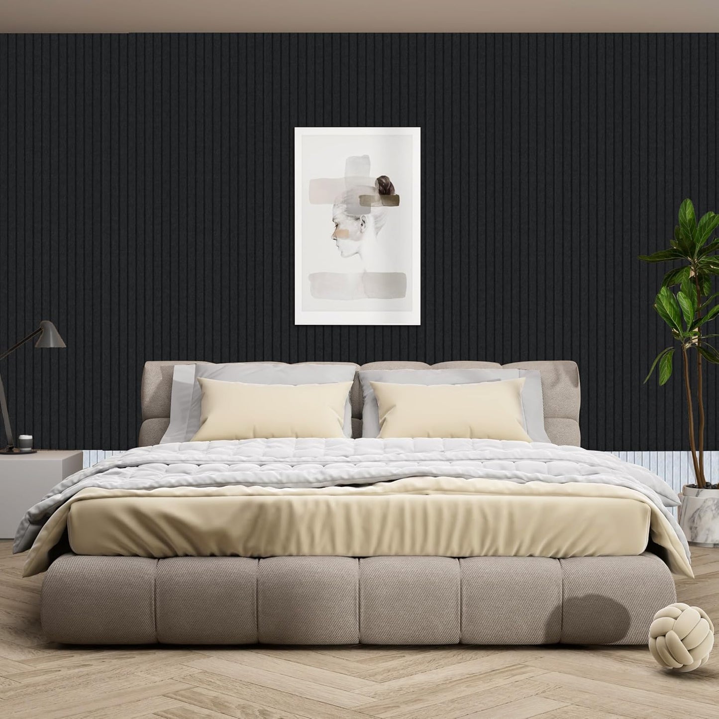 10 Pack Large Acoustic Panels,48 x 24 x 0.4 Inch Sound Proof Foam Panels for Walls,Premium Noise Dampening Panels,Sound Panels for Media Room, Office and Studio,Black