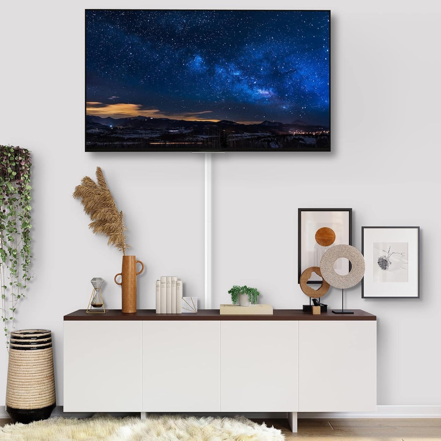 204in Wall Cable Hider, Cord Hider to Hide 2-3 Cords, TV Wire Hider for Wall, Cable Management Kit, Cable Raceway White, Paintable Cable Concealer, 12 x L17in W0.98in x H0.5in