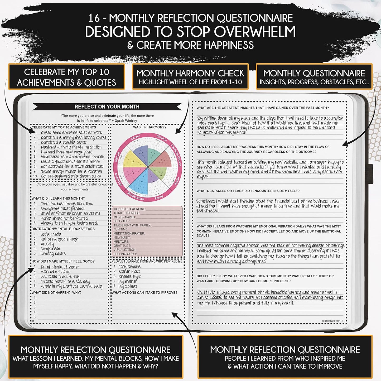 2025-2026 Planner Weekly and Monthly | 16-Month Life Planner to Increase Focus & Productivity | Reduce Overwhelm & Achieve Your Biggest Goals | Include Gift Box & Stickers | Sep 2025-Dec 2026