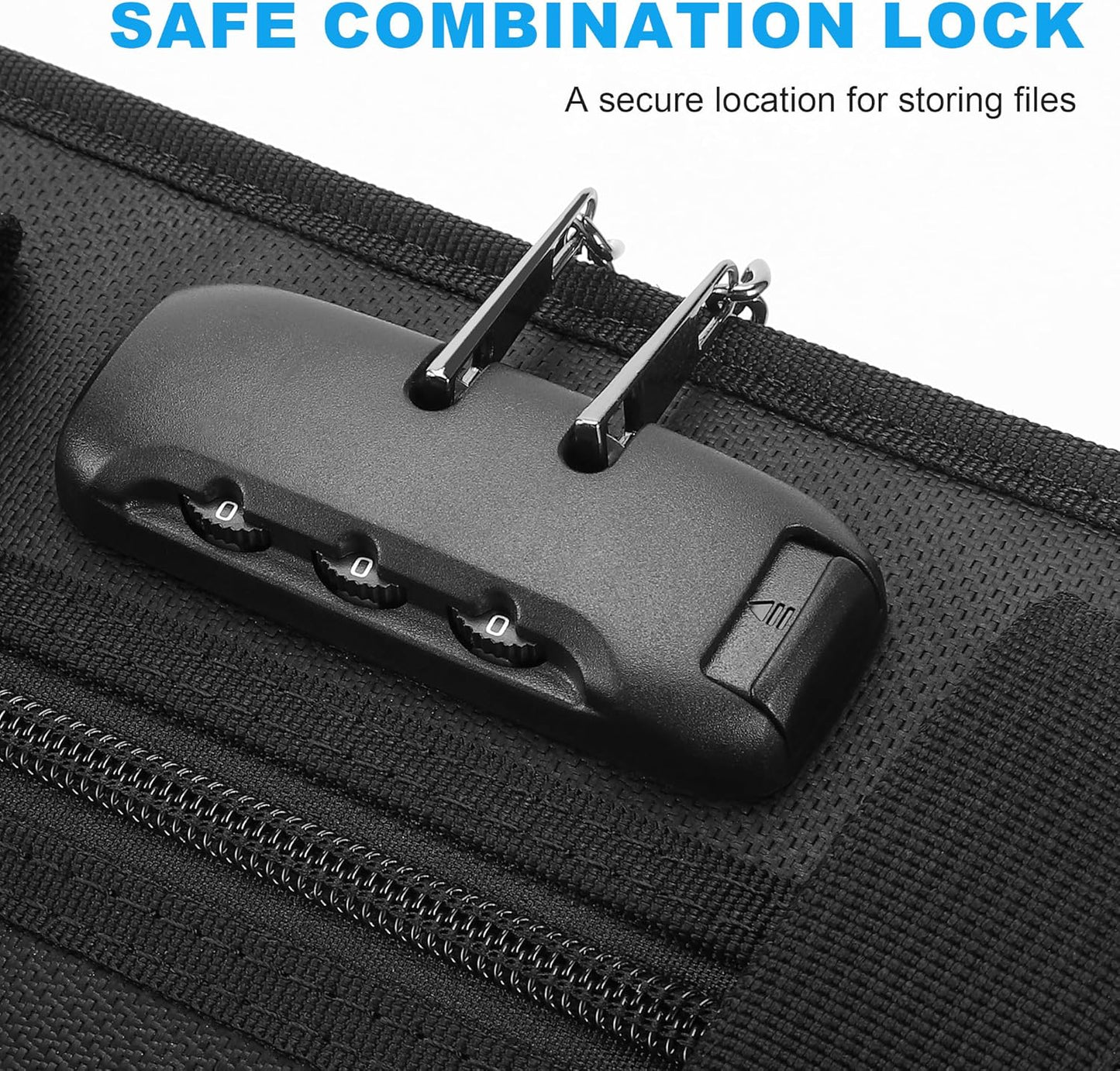 Hontom Fireproof Accordion File Organizer with Lock, 13 Pockets Expanding File Folder with Handle, Portable Business Document Organizer with Secure Storage for Letter A4 Files