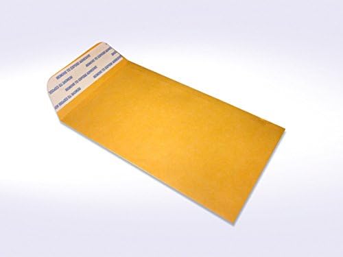 NextDayLabels #7 Coin Envelopes - 100-Pack Brown Kraft Peel & Seal Money Envelopes for Cash, Coins, Jewelry, or Small Parts for Home, Office, or Business Use - Made in USA