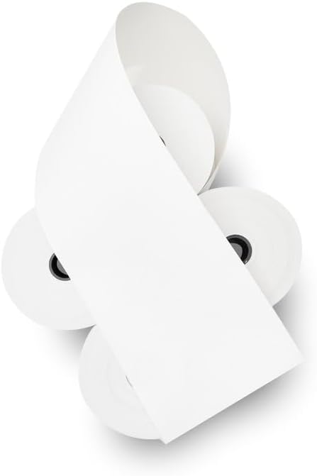 (50 Rolls) 3 1/8 x 230 Thermal Paper Receipt Rolls (55 GSM - Honeycomb Core) Fits All POS Cash Registers Printers, Clover Square Stations, Star Micronics SCP700, TSP100 BPA Free -ShopSmart Online