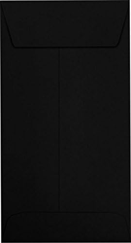 LUXPaper #7 Coin Envelopes | Peel & Press | 3 1/2" x 6 1/2" | Midnight Black | 80lb. Text | 50 Qty
