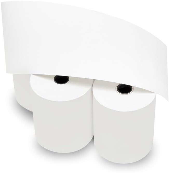 (50 Rolls) 3 1/8 x 230 Thermal Paper Receipt Rolls (55 GSM - Honeycomb Core) Fits All POS Cash Registers Printers, Clover Square Stations, Star Micronics SCP700, TSP100 BPA Free Paper of America