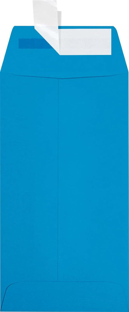LUXPaper #7 Coin Envelopes | Peel & Press | 3 1/2" x 6 1/2" | Pool Blue | 80lb. Text | 50 Qty