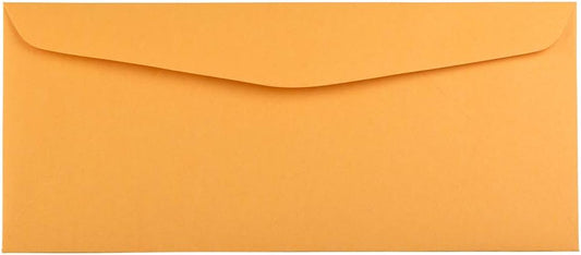 JAM PAPER #14 Envelopes - 5 x 11 1/2 - Brown Kraft Manila - 100/Pack