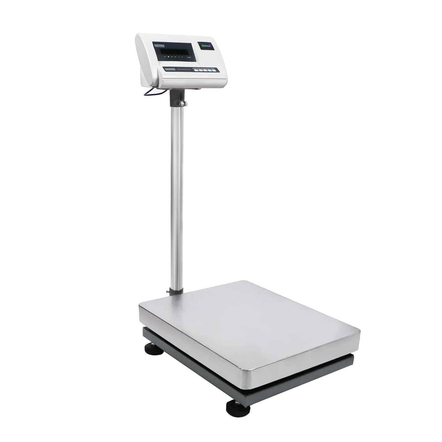 U.S. Solid Bench Scale - Stainless Steel Postal Package Shipping Scale Digital Bench Platform Balance with 16 inch x 20 inch Platform, Lb/Kg Switchable, 680 lb x 0.02 lb