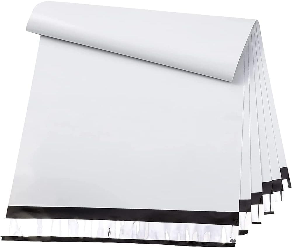 Metronic Poly Mailers 24x24 100PC White, Extra Large Shipping Bags Mailing Envelopes with Strong Adhesive, 2.5Mil Thick Mailers Poly Bags for Shipping, Mailing Bag Packaging Bag for Small Business
