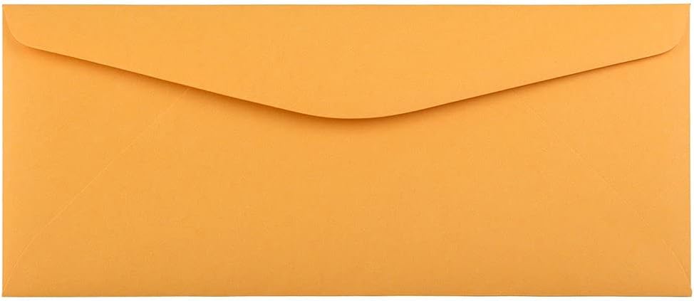 JAM PAPER #11 Envelopes - 4 1/2 x 10 3/8 - Brown Kraft Manila - 50/Pack