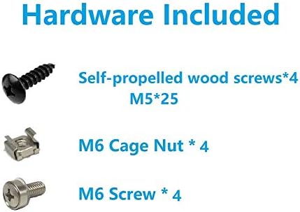 Jingchengmei 2 Pack of 1U Lightweight Foldable 19 Inch Steel Vertical Rack and Wall Mountable Server Rack Mount (2)