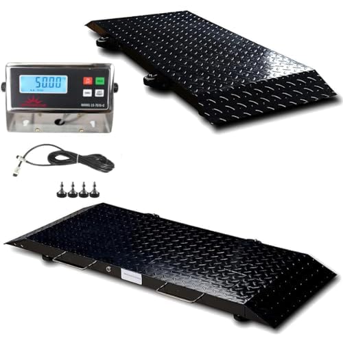 Liberty LS-920-2k Industrial Portable Floor Scale for Small Animal, Platform 50" x 20" / up to 2000 lbs (Made in USA) Scale System