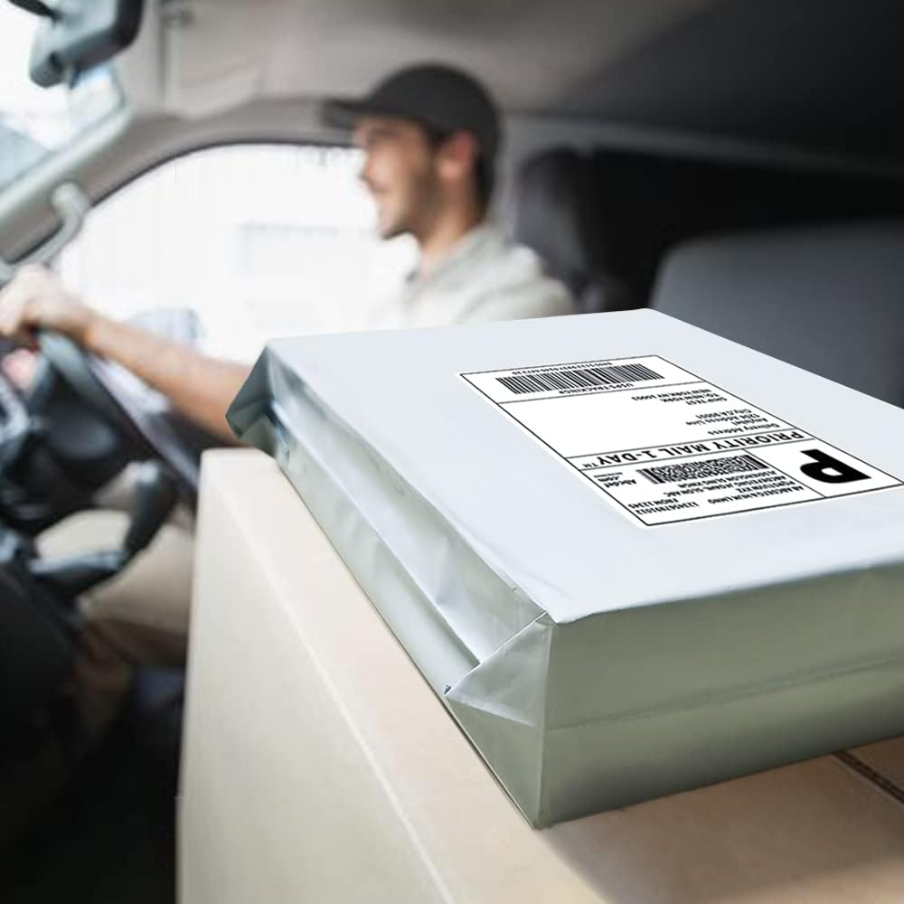 POLYSELLS 100 Pack 19x24 Inch White Poly Mailers Shipping Envelopes, Strong Adhesive Sealing, Waterproof, and Tear-resistant Postal Mailing Bags for Clothing, Books, and Accessories