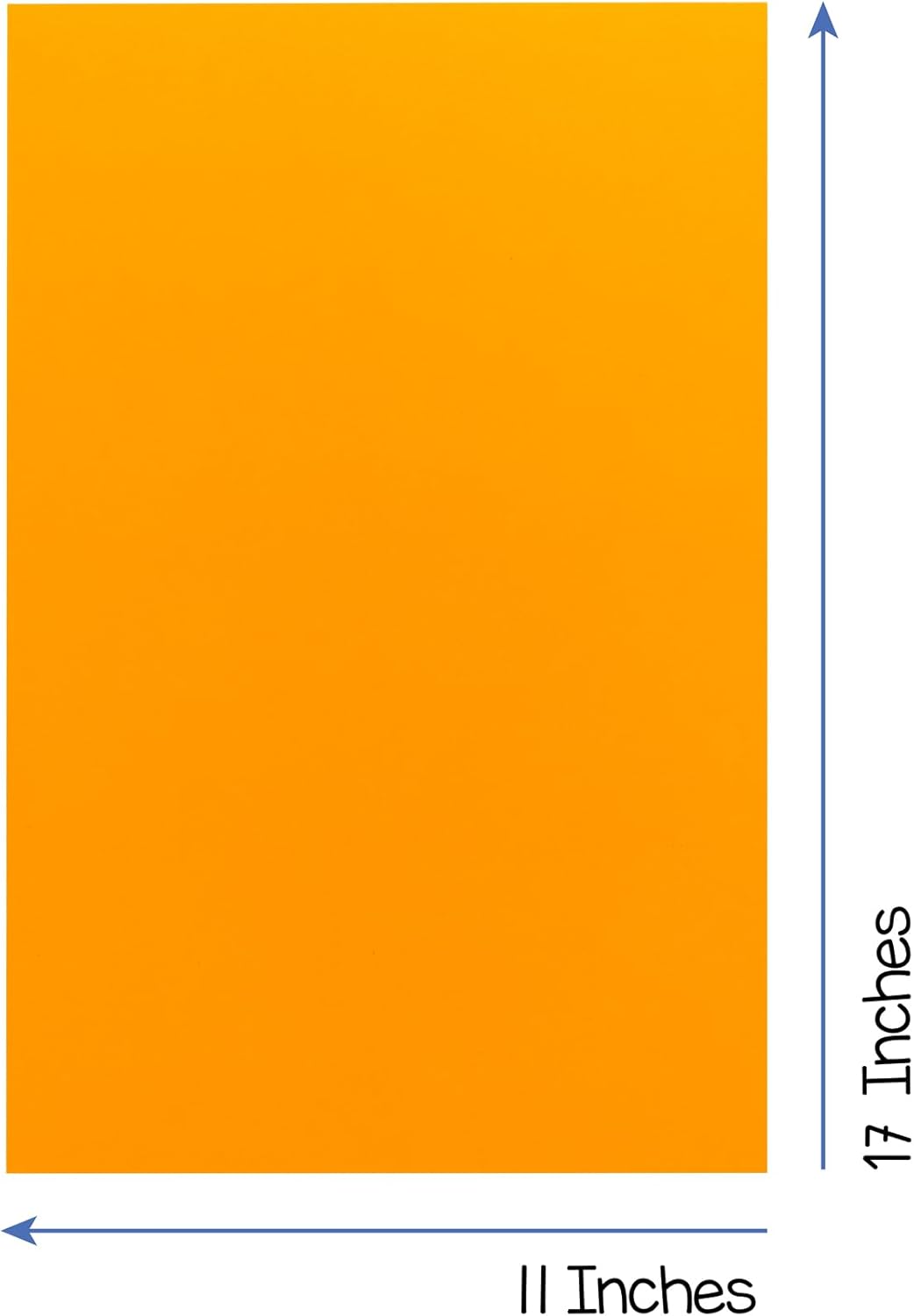 Hygloss Light Orange Bright Colored Cardstock - 11x17-Inch, 50 Sheets, 65 lb/ 176 gsm, Fade-Resistant, Acid-Free Color Card Stock Paper