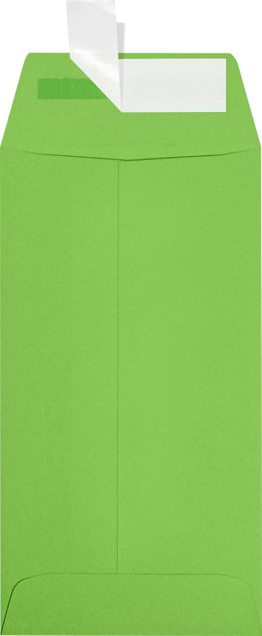 LUXPaper #7 Coin Envelopes | Peel & Press | 3 1/2" x 6 1/2" | Limelight Green | 80lb. Text | 50 Qty
