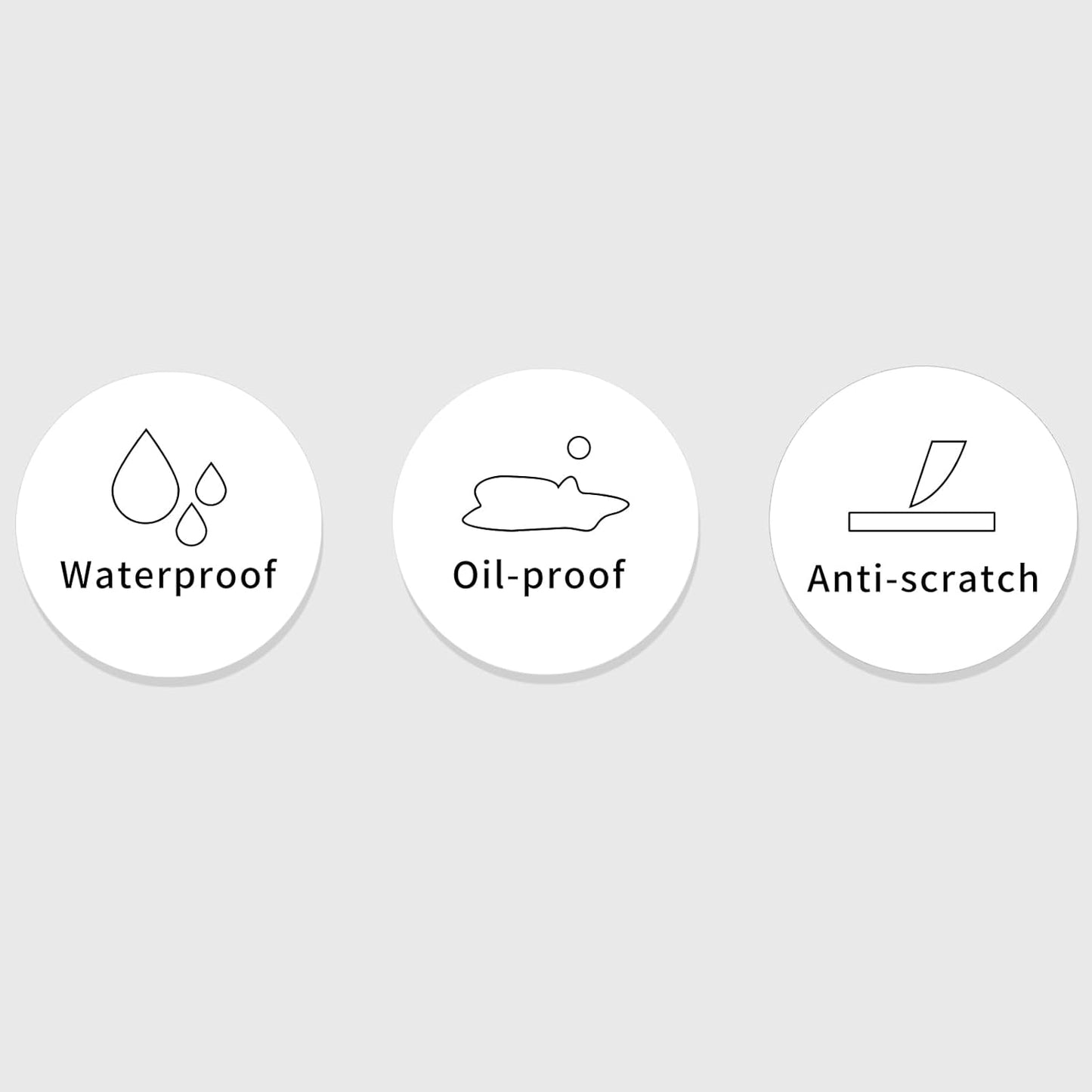 1 Inch White Round Thermal Sticker Labels, Self-Adhesive Circle Direct Thermal Label, Multi-Purpose Roll Sticker with Perforation Line（ 1000 Labels, 2 Rolls ）