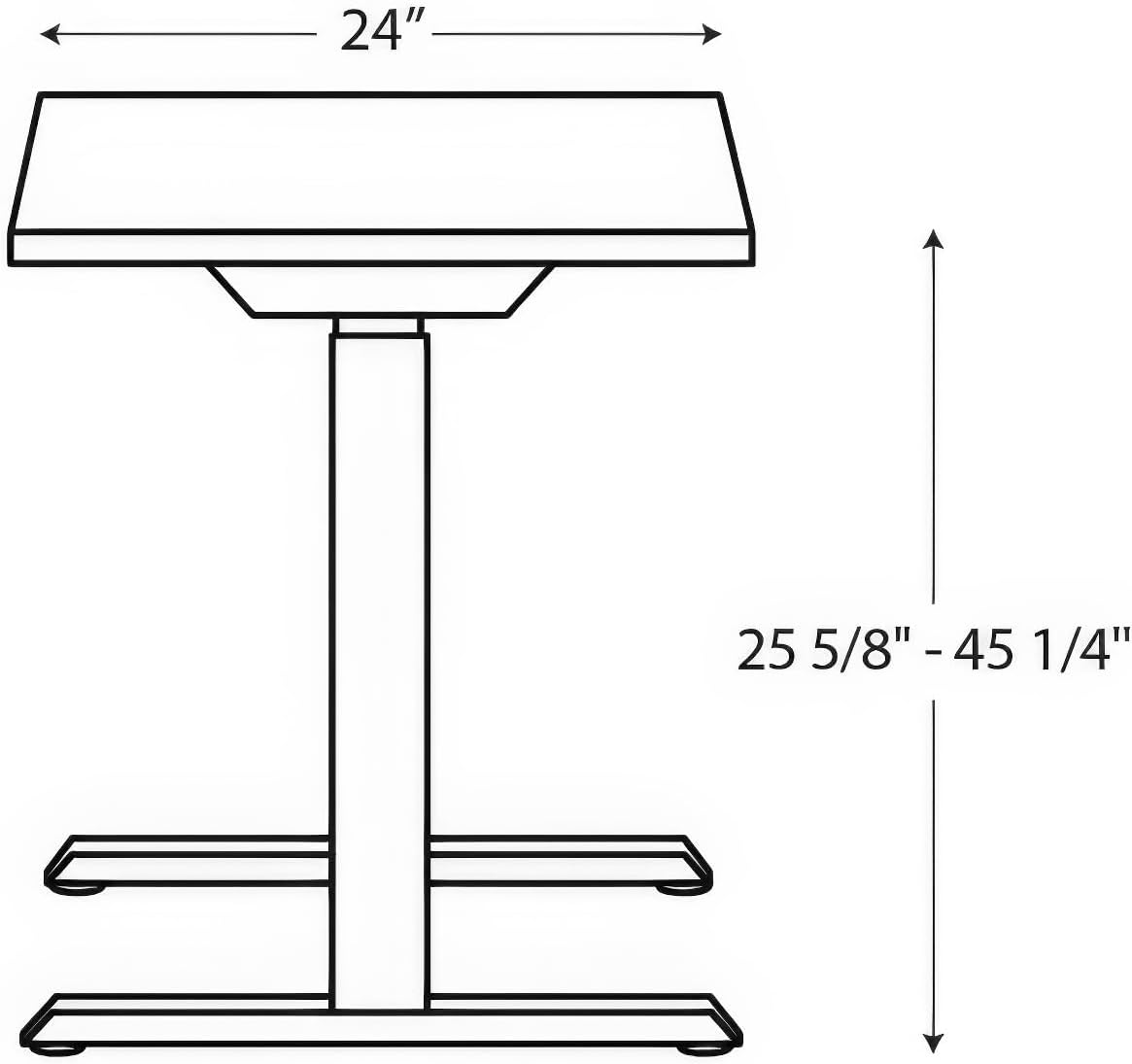 HON Coze Electric Standing Desk Adjustable Height, Coordinate Height Adjustable Desk, 48", White Top, Silver Base