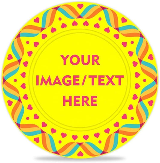 100 PCS 37mm Plastic Poker Chips, Personalize Your Chips with Logo and Text, for Bingo Game, Chess Room, Casino Theme Party