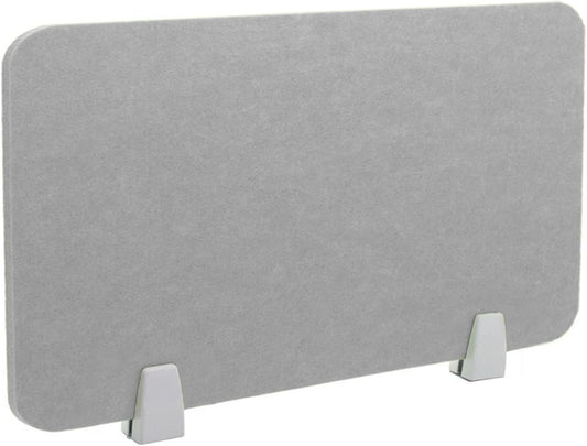 Icegrey Acoustic Desk Divider Privacy Panel Removable Sound Absorbing Desk Partition Board with 2 Clips for Student Call Centers Offices Braries Classrooms Library, Light Grey, 15.6x15.6