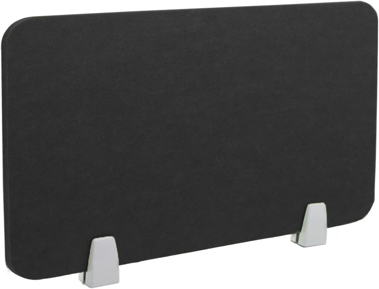 Icegrey Acoustic Desk Divider Privacy Panel Removable Sound Absorbing Desk Partition Board with 2 Clips for Student Call Centers Offices Braries Classrooms Library, Black, 15.6x11.7