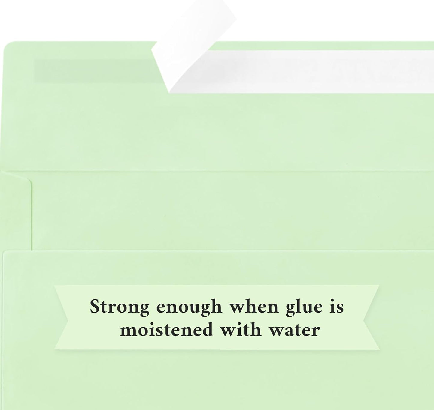 50 Pack #10 Business Envelopes, Light Green Standard Envelopes Self Seal, Letter Size Mailing Envelopes for Checks Letters Invoices Statements Christmas Birthday Graduation Wedding, 4 1/8 x 9 1/2 Inch
