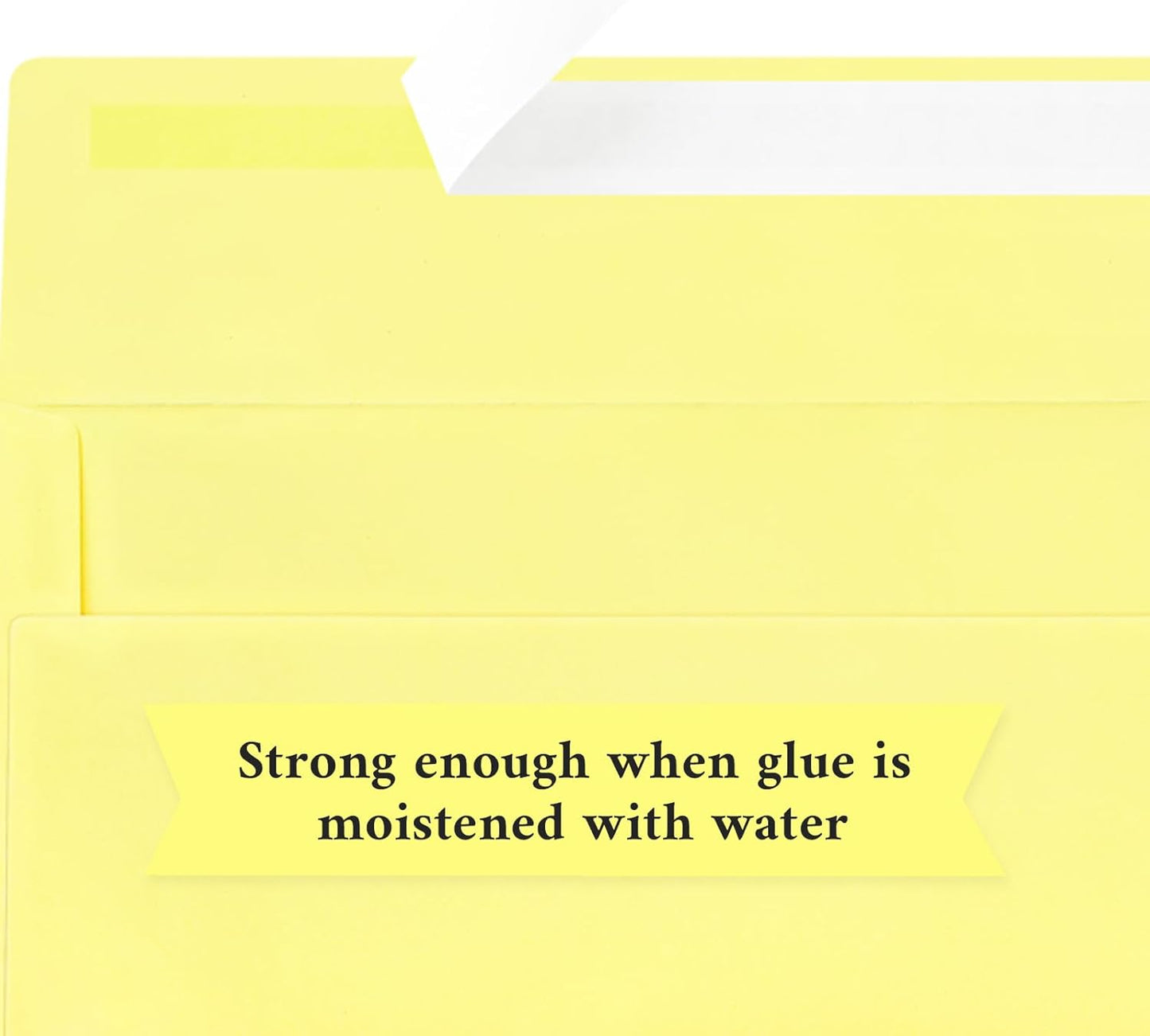 50 Pack #10 Business Envelopes, Light Yellow Standard Envelopes Self Seal, Letter Size Mailing Envelopes for Checks Letters Invoices Christmas Birthday Graduation Wedding, 4 1/8 x 9 1/2 Inch