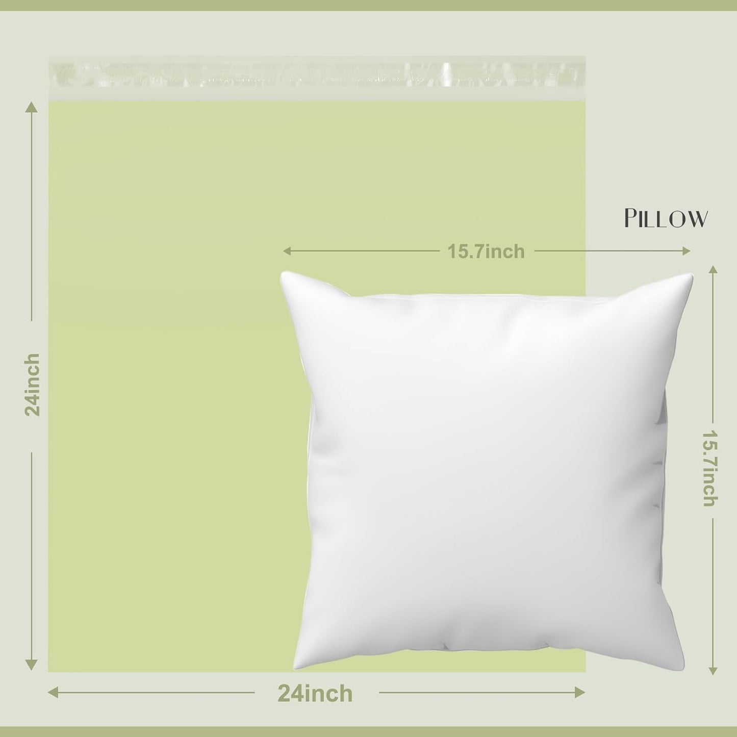 Metronic 300PC Poly Mailers 24x24 Large Shipping Bags for Clothing, Strong Adhensive Mailers Bags for Small Business, Shipping Envelopes, Tear-resistant Mailing Bags in Avocado Green