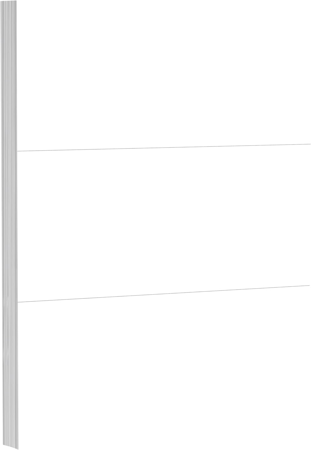 100-Sheet Pack Of 110lb White Cardstock Thick Perforated Paper, 8.5x11 With 3 Per Page - 3.66x8.5 - Blank Heavy Weight Cover Card Stock - 100 Sheets With 300 Cards (3up - 3.66x8.5)