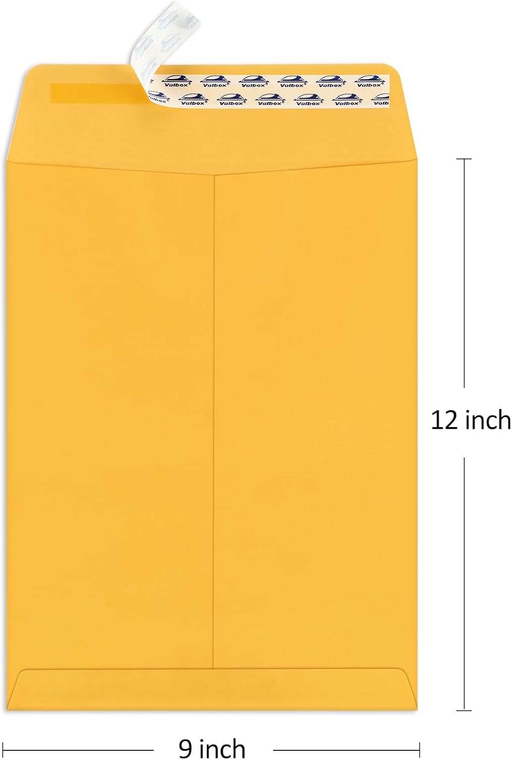 ValBox 9x12 Self Seal Security Catalog Envelopes 250 Packs Brown Kraft Envelopes with Peel and Seal Flap for Mailing, Organizing and Storage