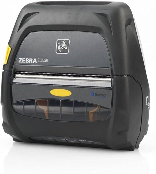 Zebra Technologies ZQ52-AUE0010-00 Series ZQ520 Mobile Printer, 4" Print Width, Bluetooth 4.0 Without Battery, Group O (Renewed)