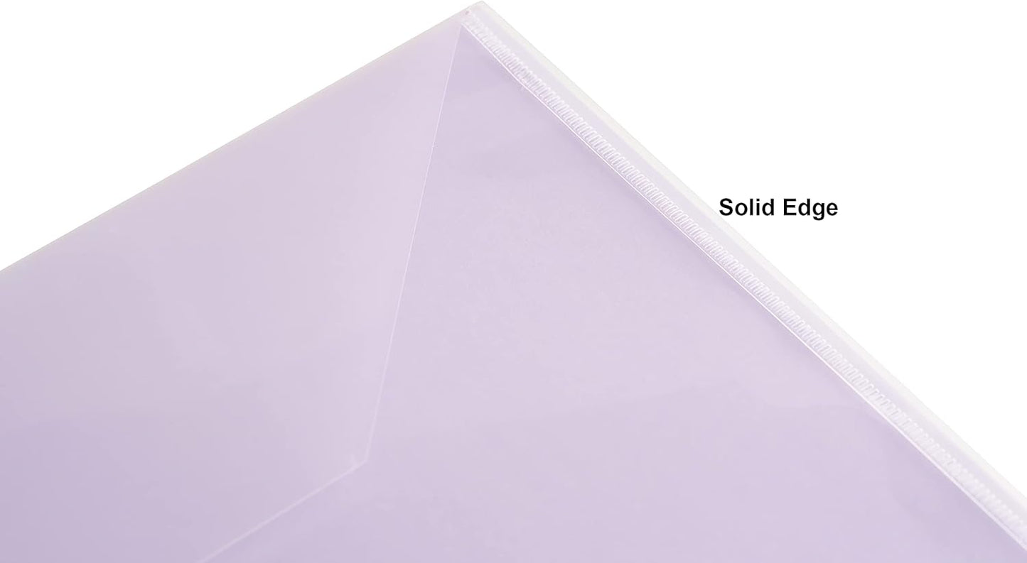 11 x 17 Clear Large Plastic Envelopes Document File Storage Holder 40 Pack Hook Loop Closure