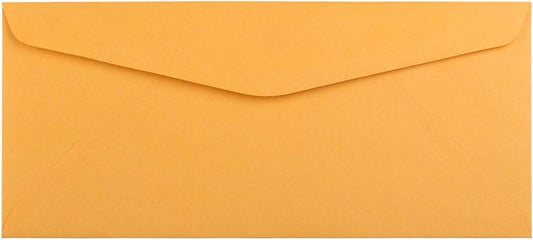 JAM PAPER #10 Business Commercial Envelopes - 4 1/8 x 9 1/2 - Brown Kraft Manila - Bulk 1000/Carton