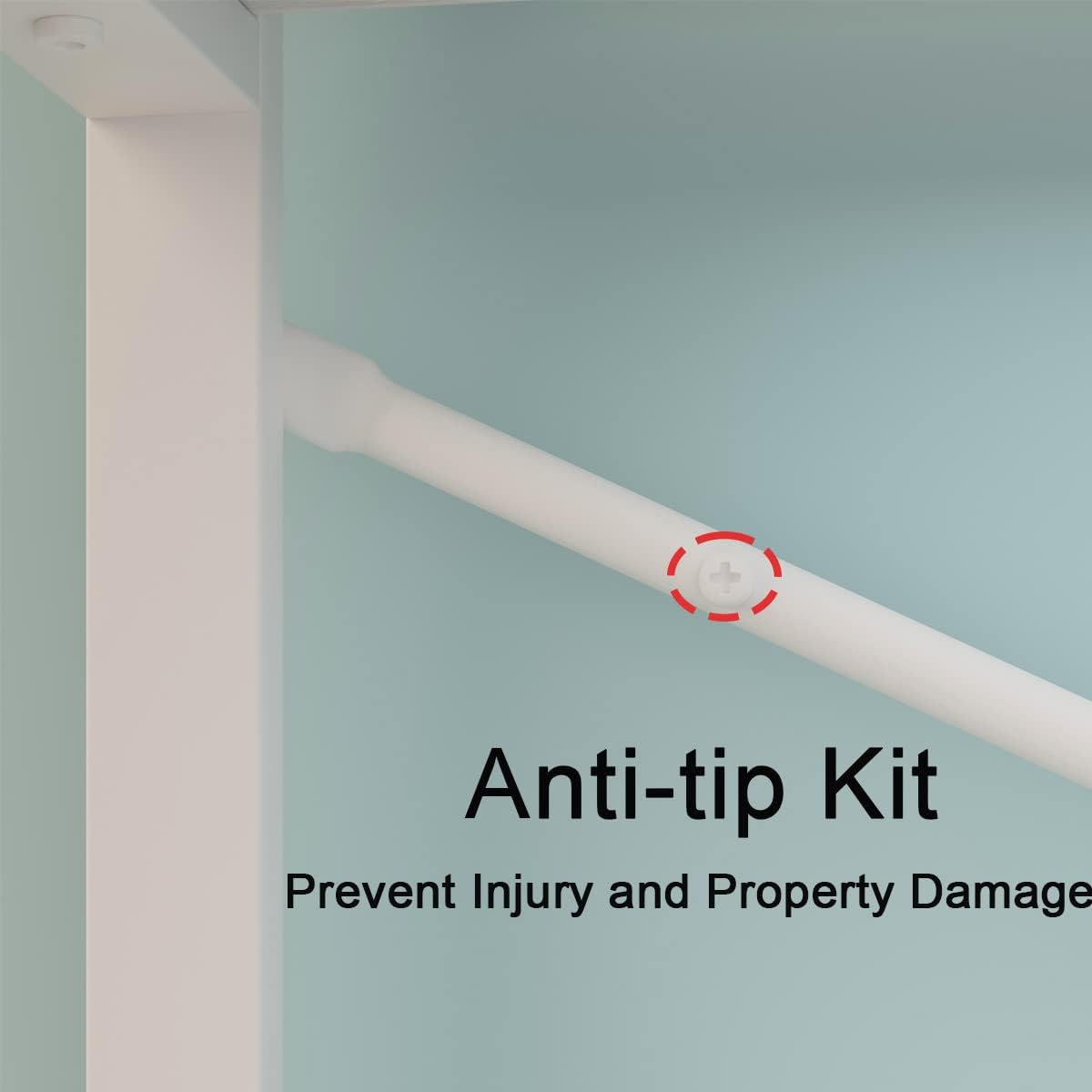 HSH 6 Tier Tall White Bookshelf, Industrial Modern Vertical Metal and Wood White Bookcases 6 Shelf,Farmhouse Open Large Storage Book Shelves & Display Book Shelf for Bedroom Living Room Office