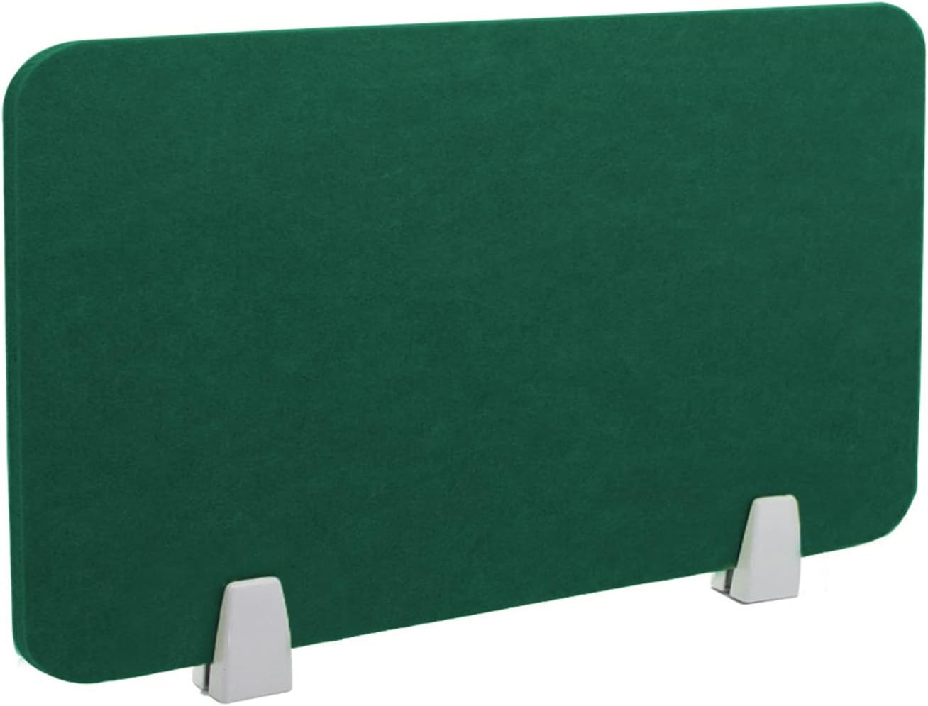 Icegrey Acoustic Desk Divider Privacy Panel Removable Sound Absorbing Desk Partition Board with 2 Clips for Student Call Centers Offices Braries Classrooms Library, Dark Green, 15.6x15.6"